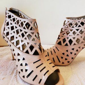 INC blush cutout heels leather **Host pick**